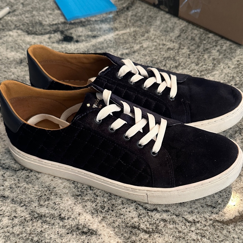 Kate Spade Dark Blue Quilted Sneakers - Picture 6 of 9